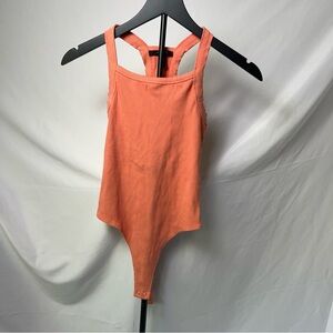 Forever 21 Peach Ribbed Knit Top